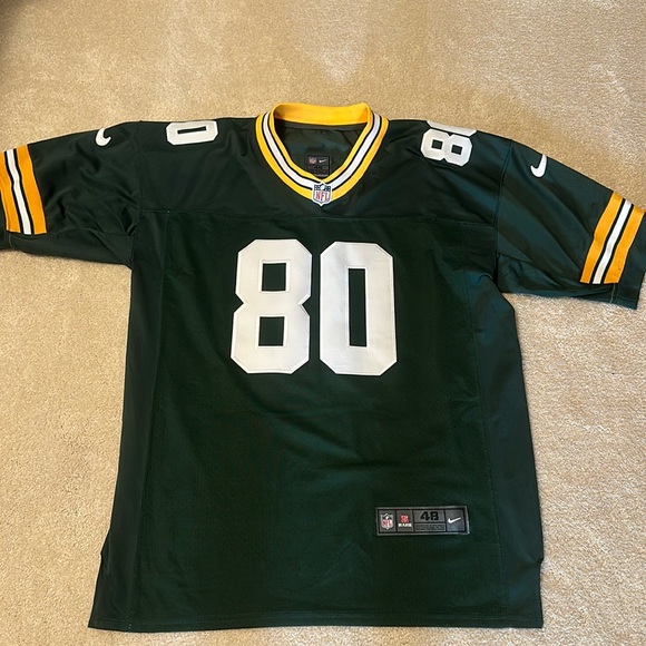 Vintage Green Bay Packers #80 Bennett NFL  embroidered Nike jersey size 48 - Picture 2 of 9